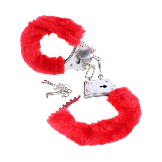 FETISH FANTASY SERIES - BEGINNERS FURRY CUFFS RED
