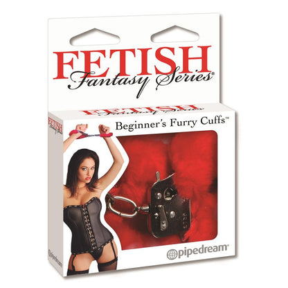 FETISH FANTASY SERIES - BEGINNERS FURRY CUFFS RED