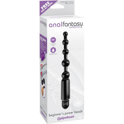 ANAL FANTASY COLLECT. - BEGINNERS POWER BEADS BLACK