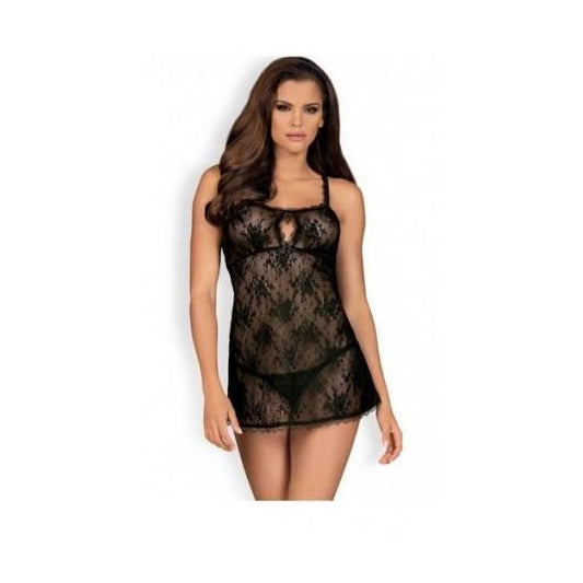OBSESSIVE - BEHINDY BABYDOLL AND THONG  L/XL