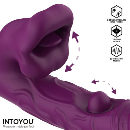 INTOYOU - BELLA VIBE WITH DOUBLE TICKLING BALL AND BITING 3 MOTORS