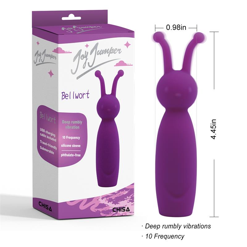 CHISA - BELLWORT STIMULATOR WITH VIBRATION VIOLET