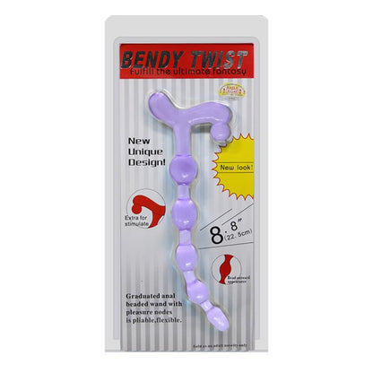 BAILE - BENDY TWIST ANAL BEADS PURPLE