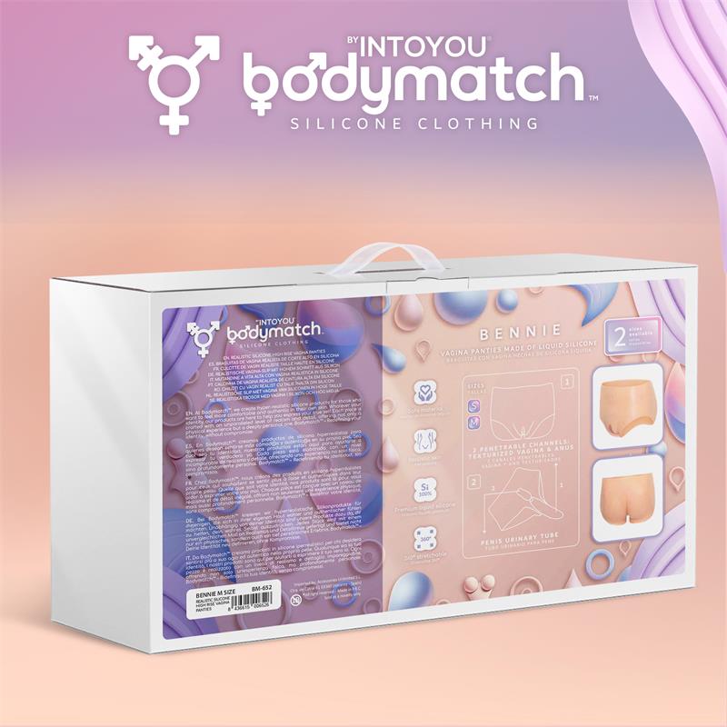 BODYMATCH - BENNIE REALISTIC VAGINA AND ANUS PANTIES LIQUID SILICONE SIZE M