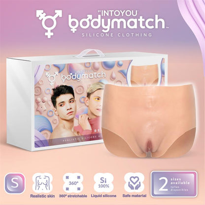 BODYMATCH - BENNIE REALISTIC VAGINA AND ANUS PANTIES LIQUID SILICONE SIZE S