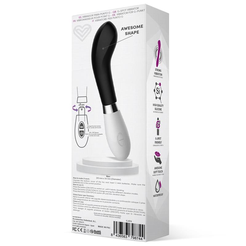 LATETOBED - VIBRADOR BENTY DE SILICONA NEGRO