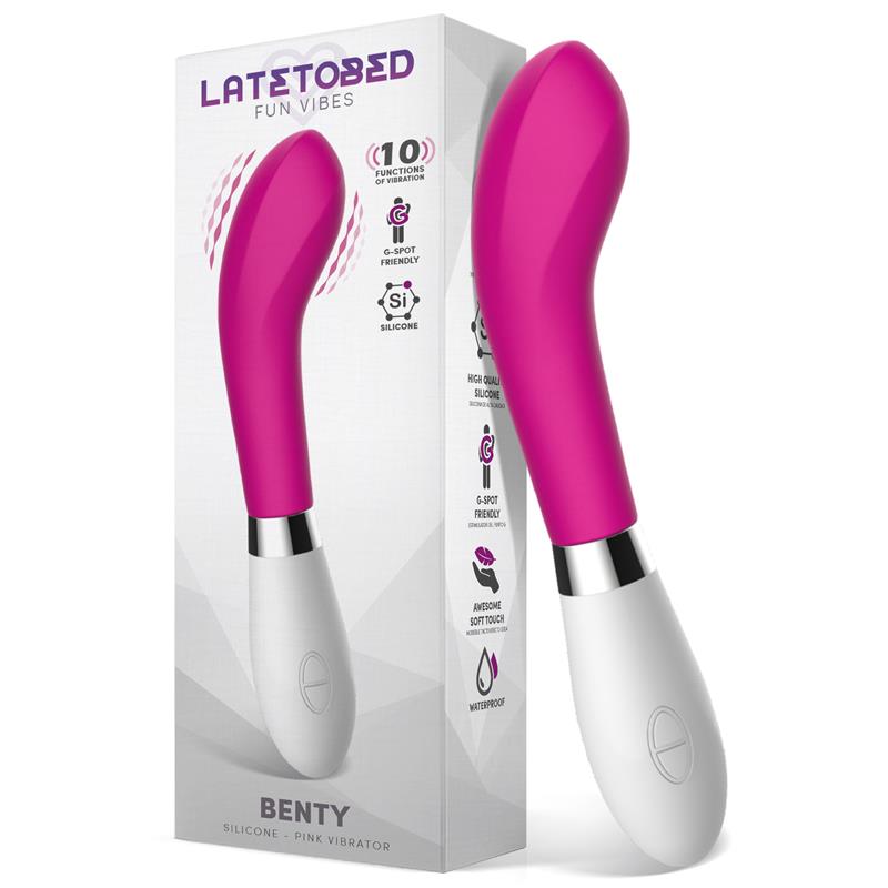 LATETOBED - VIBROMASSEUR BENTY EN SILICONE ROSE