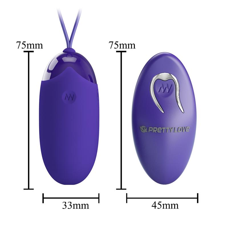 PRETTYLOVE - BERGER-YOUTH VIBRATING EGG WITH REMOTE CONTROL