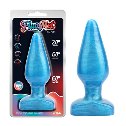 CHISA - BIG PLUG BUTT PLUG BLUE 6 - 15.5 CM