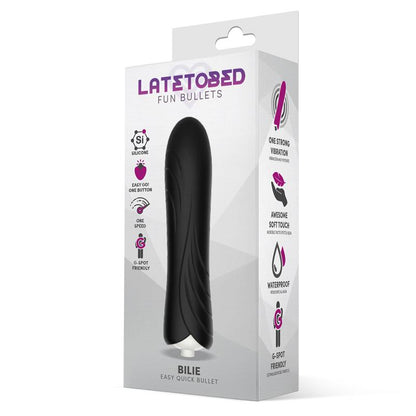 LATETOBED - BILIE EASY QUICK VIBRATING BULLET SILICONE BLACK