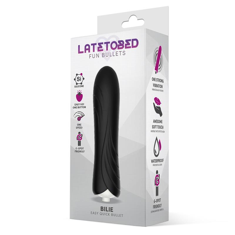 LATETOBED - BILIE EASY QUICK VIBRATING BULLET SILICONE BLACK