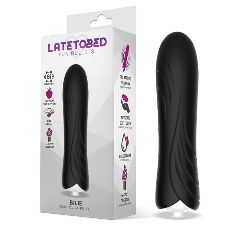 LATETOBED - BILIE EASY QUICK VIBRATING BULLET SILICONE BLACK