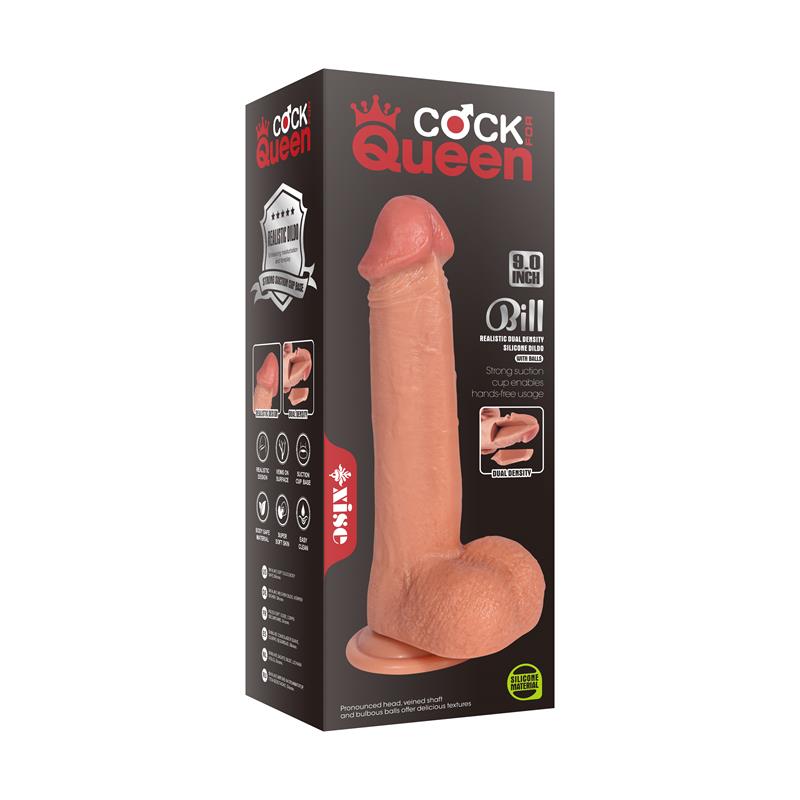 XISE - BILL DILDO DUAL LAYER SILICONE 8.66