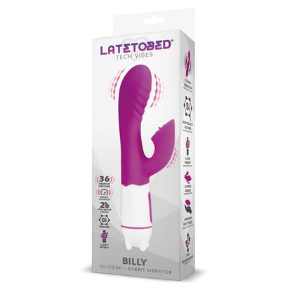 LATETOBED - BILLY USB VIBRATOR 36 FUNCTIONS SILICONE PURPLE