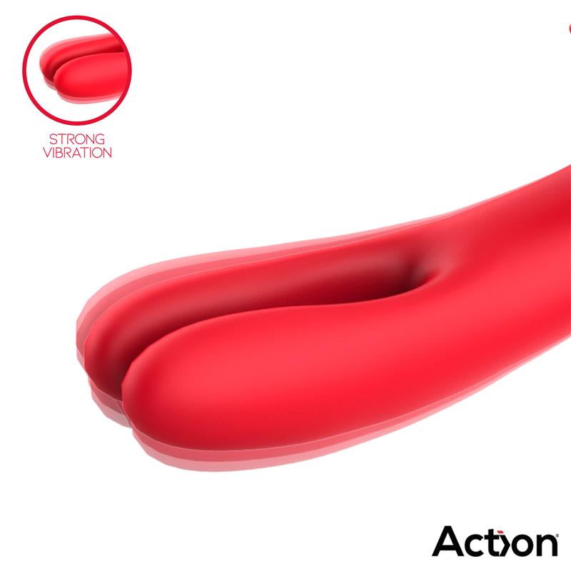 ACTION - BILMA VIBE WITH BRUSHING CLIT STIMULATOR AND ALTERNATING FUNCTION