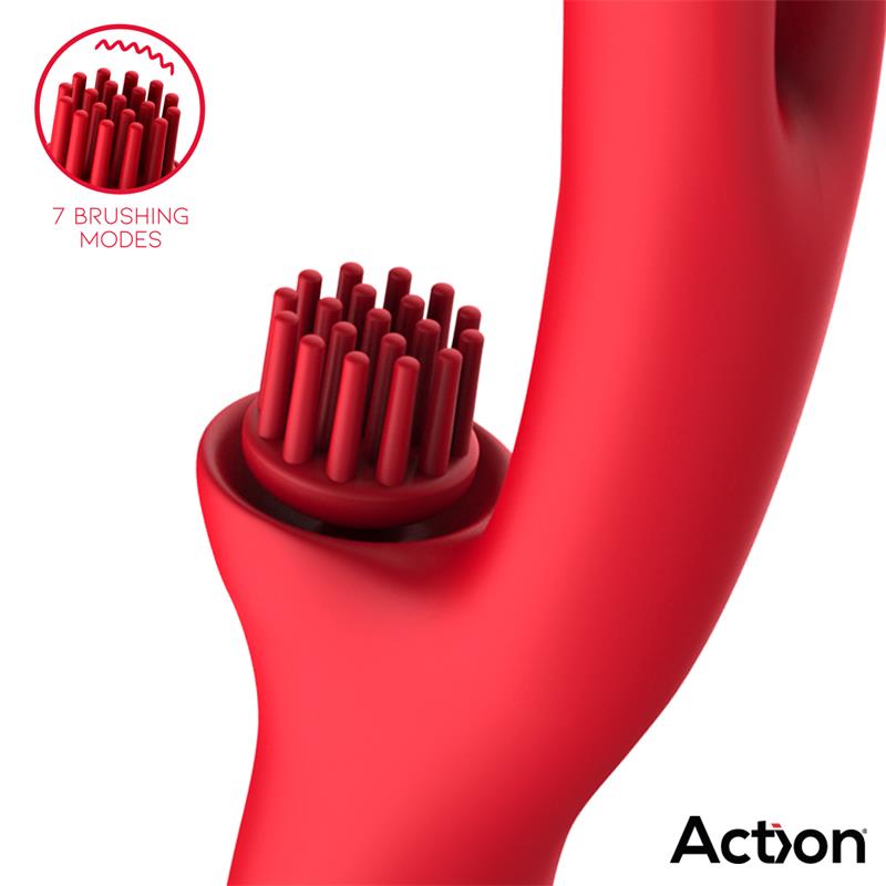 ACTION - BILMA VIBE WITH BRUSHING CLIT STIMULATOR AND ALTERNATING FUNCTION