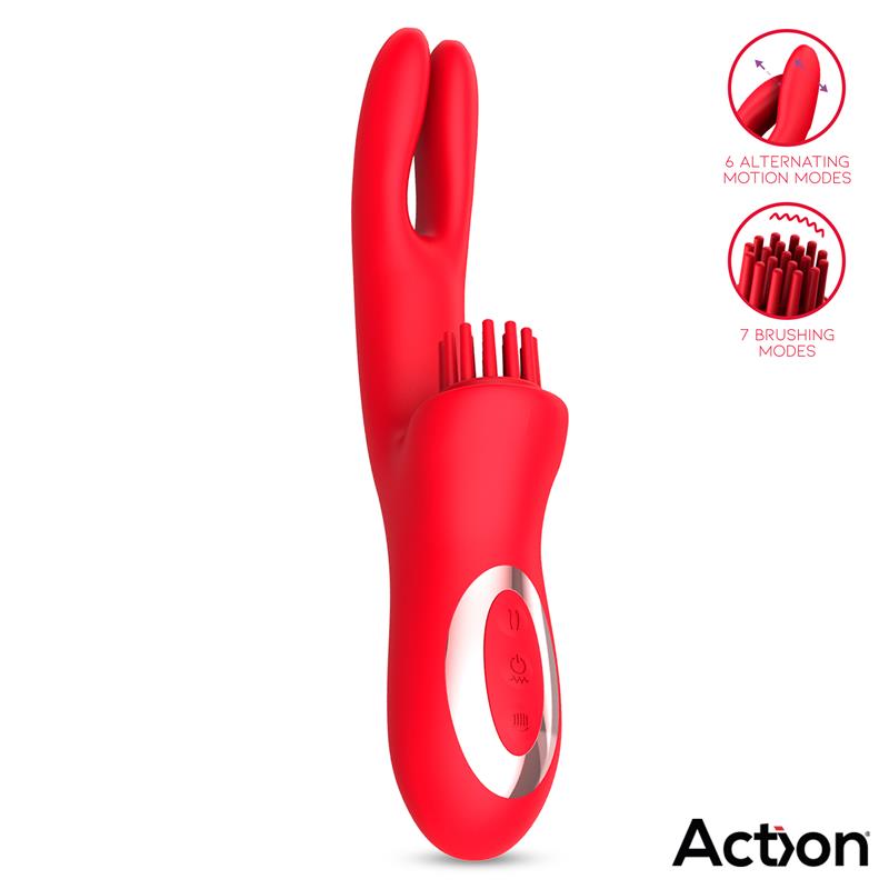 ACTION - BILMA VIBE WITH BRUSHING CLIT STIMULATOR AND ALTERNATING FUNCTION