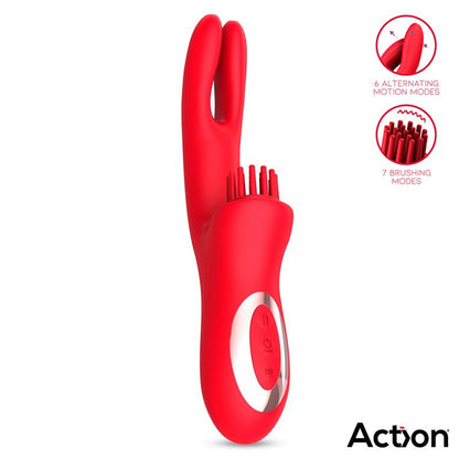 ACTION - BILMA VIBE WITH BRUSHING CLIT STIMULATOR AND ALTERNATING FUNCTION
