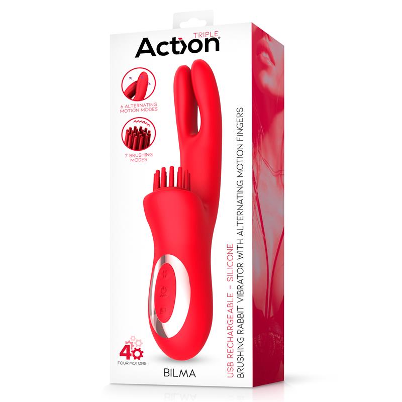 ACTION - BILMA VIBE WITH BRUSHING CLIT STIMULATOR AND ALTERNATING FUNCTION