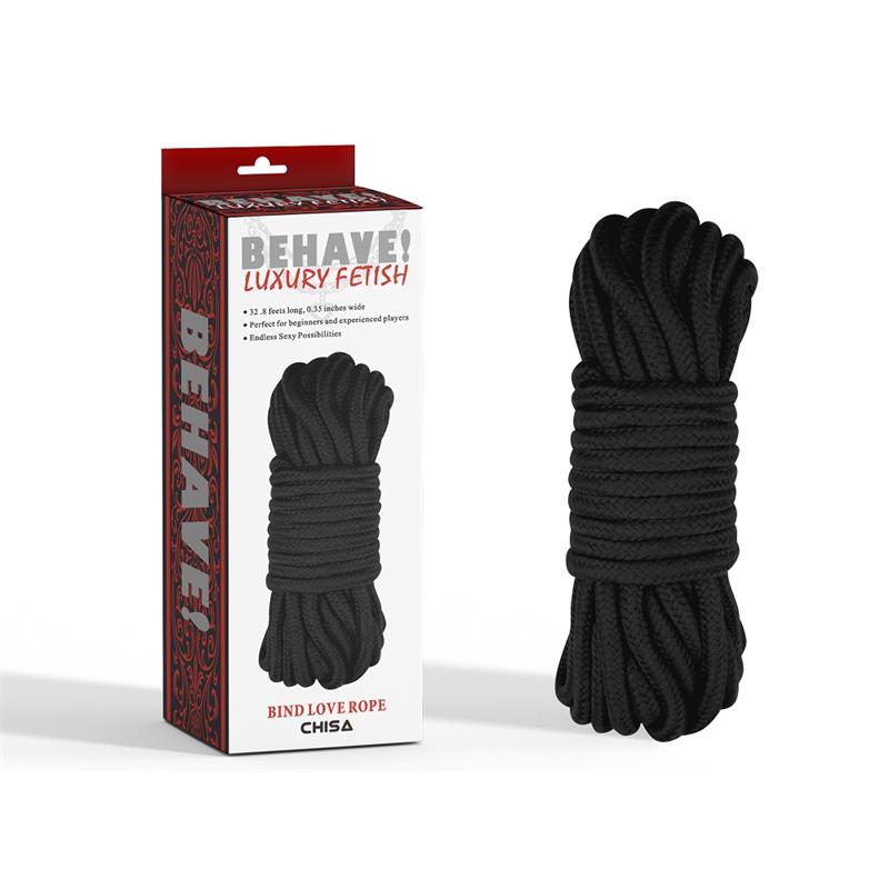 CHISA - BING LOVE BONDAGE ROPE BLACK 10M