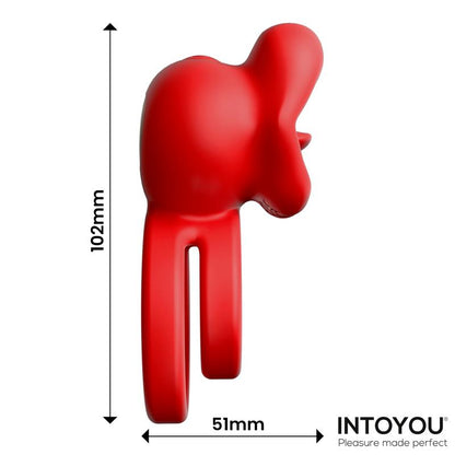 INTOYOU - BITTEY COCK RING WITH VIBRATION AND BITING