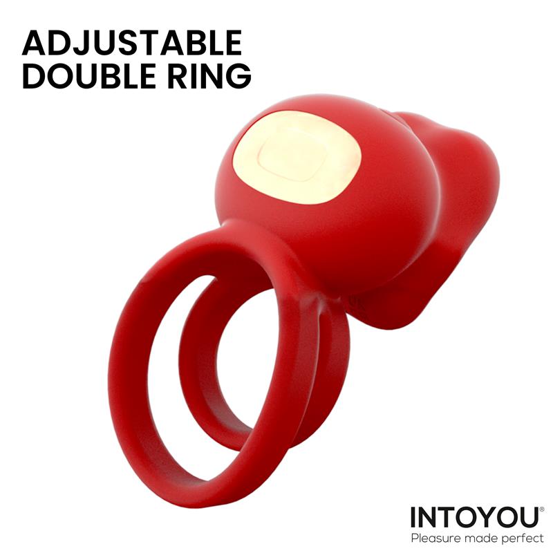 INTOYOU - BITTEY COCK RING WITH VIBRATION AND BITING