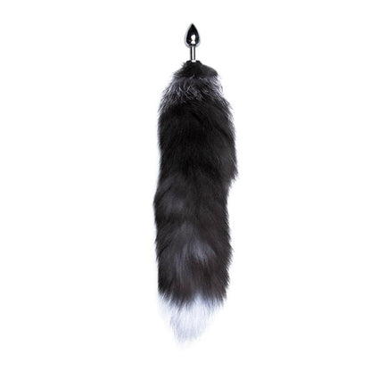 ALIVE - BLACK AND WHITE FOX TAIL PLUG S