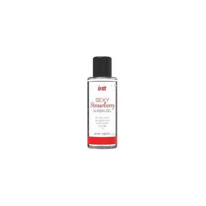 INTT - BLACK BRAZILIAN PANTY AND STRAWBERRY SLIDE GEL 50 ML