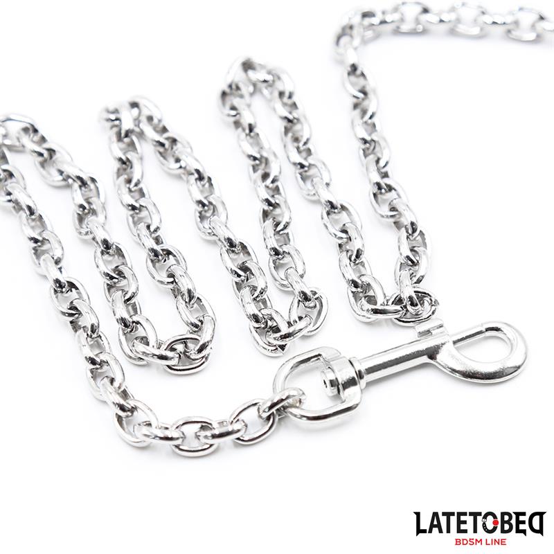 LATETOBED BDSM LINE - BLACK CHAIN LEASH 100CM