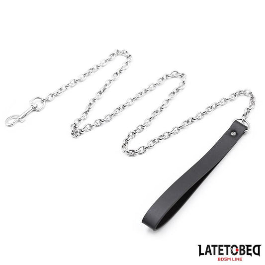 LATETOBED BDSM LINE - BLACK CHAIN LEASH 100CM