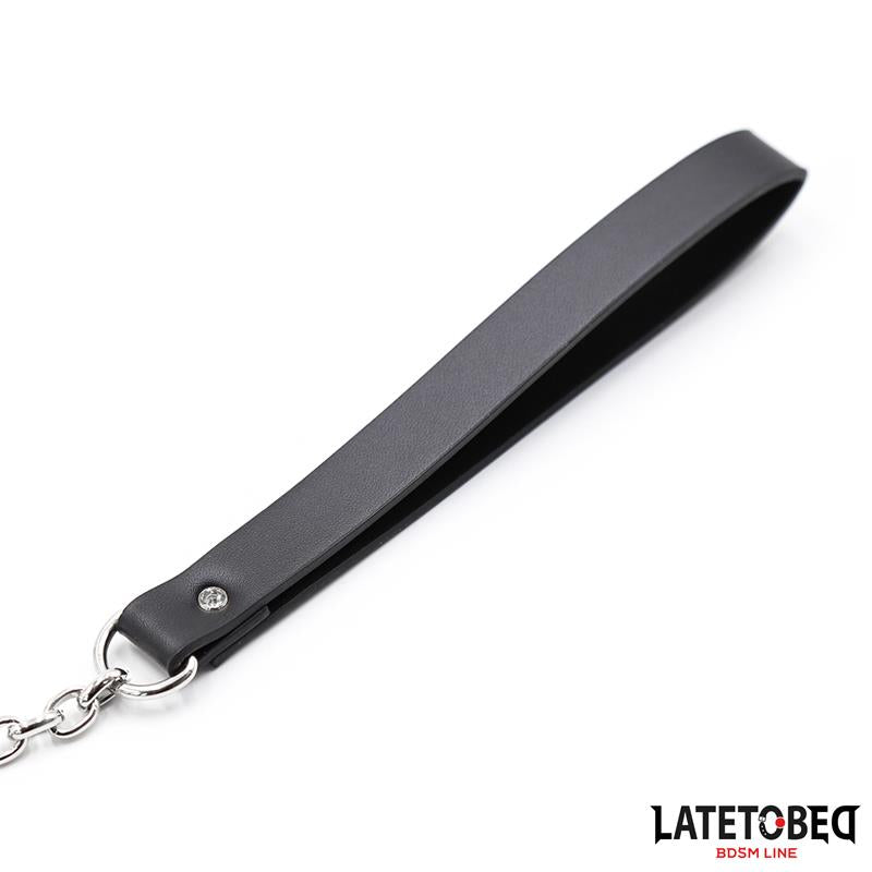 LATETOBED BDSM LINE - BLACK CHAIN LEASH 100CM