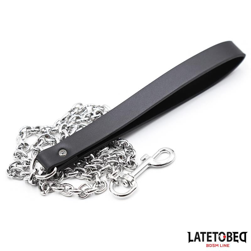 LATETOBED BDSM LINE - BLACK CHAIN LEASH 100CM
