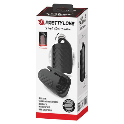 PRETTYLOVE - BLACK GLANS TRAINER VIBRATING MALE MASTURBATOR