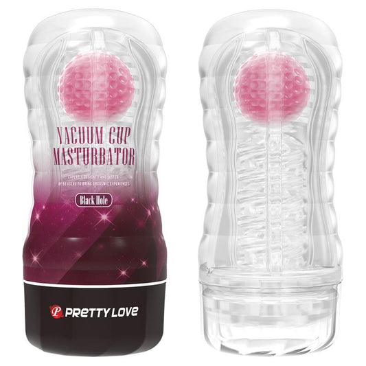 PRETTYLOVE - BLACK HOLE BALL-ROLLING MASTURBATOR CUP PINK
