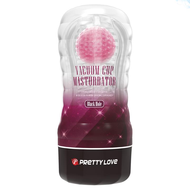 PRETTYLOVE - BLACK HOLE BALL-ROLLING MASTURBATOR CUP PINK