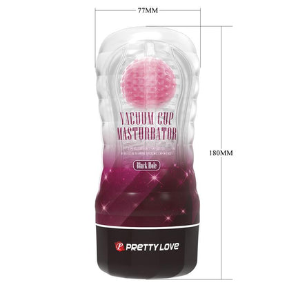 PRETTYLOVE - BLACK HOLE BALL-ROLLING MASTURBATOR CUP PINK