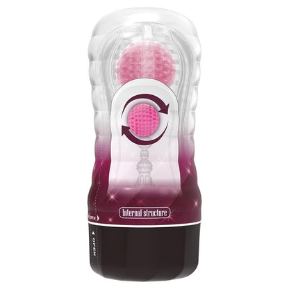PRETTYLOVE - BLACK HOLE BALL-ROLLING MASTURBATOR CUP PINK
