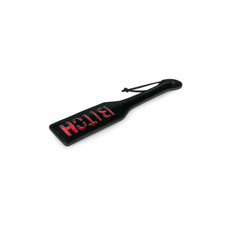 EASYTOYS - BLACK LEATHER PADDLE - BITCH
