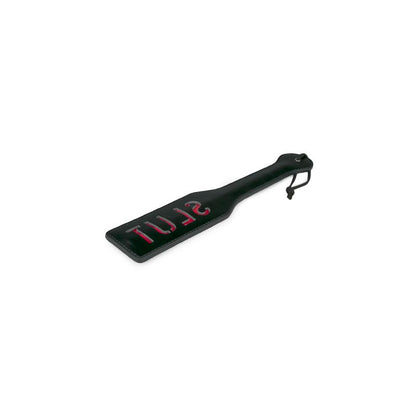 EASYTOYS - BLACK LEATHER PADDLE - SLUT