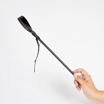 SECRET PLAY - BLACK PATENT LEATHER RIDING CROP