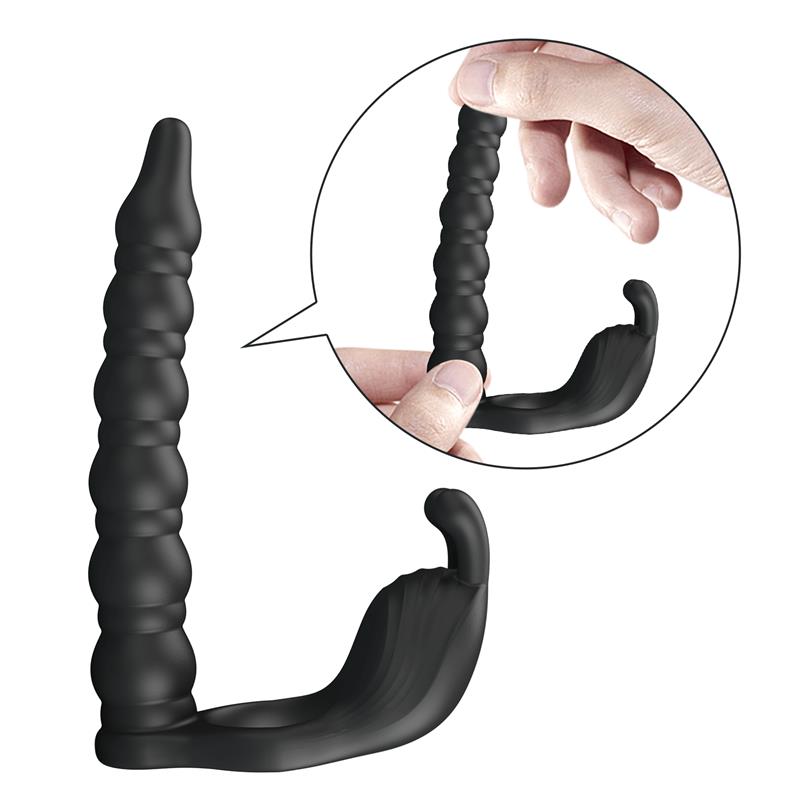 PRETTYLOVE - BLACKNEY COCK RING VIBRATOR PLUG SILICONE
