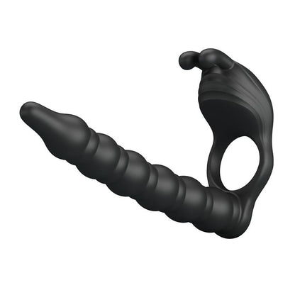 PRETTYLOVE - BLACKNEY COCK RING VIBRATOR PLUG SILICONE