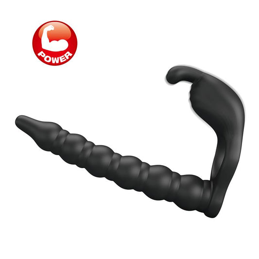 PRETTYLOVE - BLACKNEY COCK RING VIBRATOR PLUG SILICONE