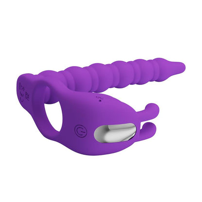 PRETTY LOVE - BLACKNEY PENIS RING WITH LILA VIBRATOR PLUG