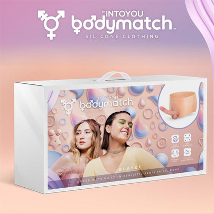BODYMATCH - BLAYKE BOXER WITH 18 CM BUILT-IN PENIS LIQUID SILICONE ONE SIZE