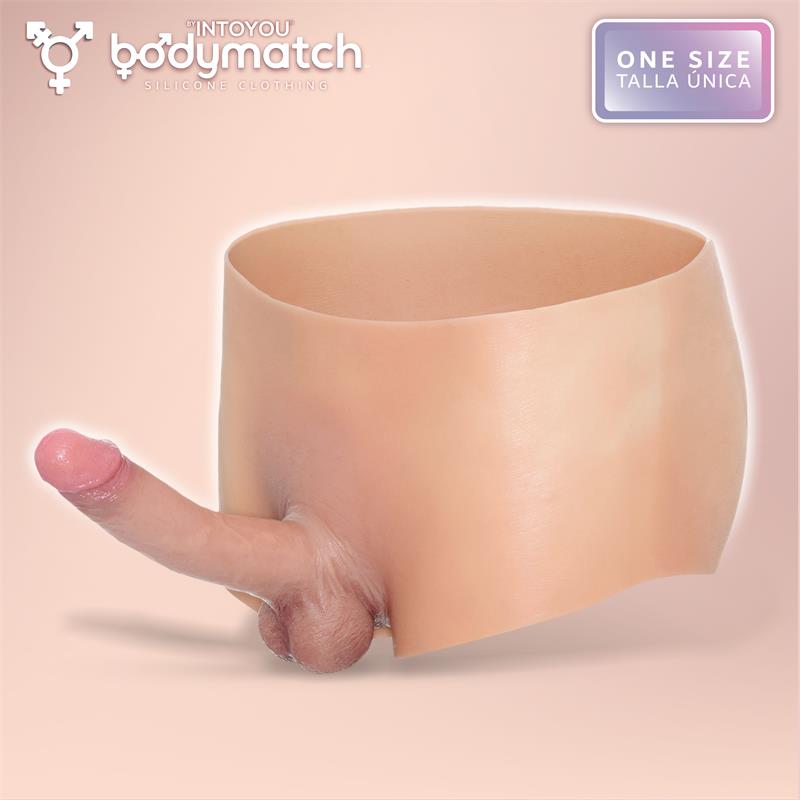 BODYMATCH - BLAYKE BOXER WITH 18 CM BUILT-IN PENIS LIQUID SILICONE ONE SIZE
