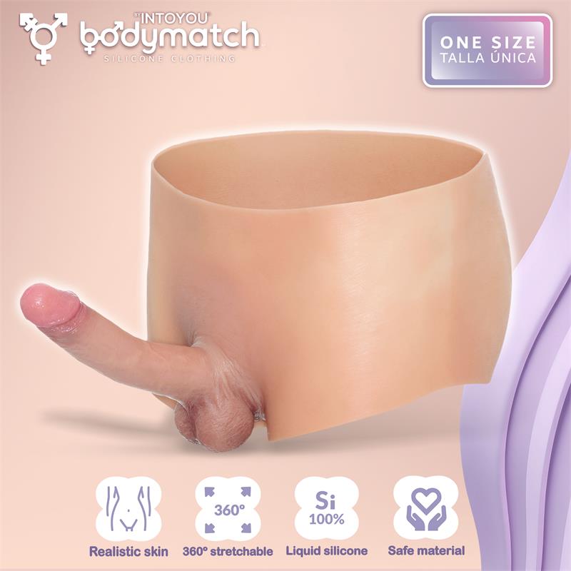BODYMATCH - BLAYKE BOXER WITH 18 CM BUILT-IN PENIS LIQUID SILICONE ONE SIZE
