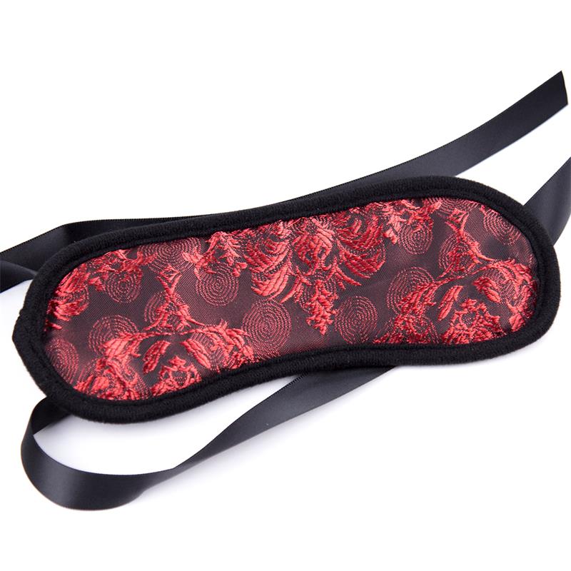 LATETOBED BDSM LINE - BLINDFOLD BICOLOR BLACK AND RED