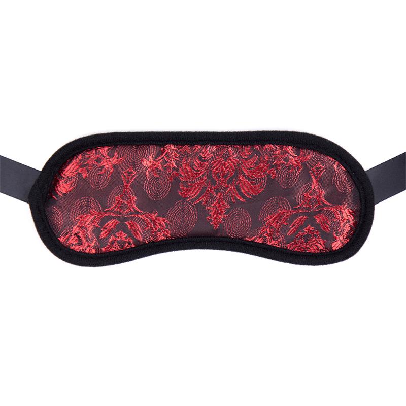 LATETOBED BDSM LINE - BLINDFOLD BICOLOR BLACK AND RED