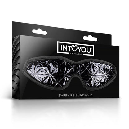BLACK SAPPHIRE - BLINDFOLD SAPPHIRE VEGAN LEATHER